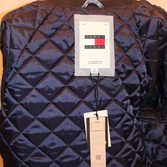 Tommy Hilfiger Women's Blue Varsity Jacket - Picture 3 of 4